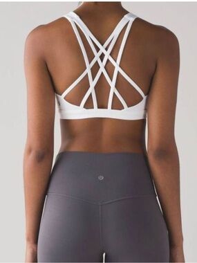 Like New Lululemon Free To Be Serene Bra White Free To Be Serene Bra Size 6